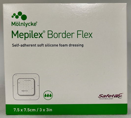 MEPILEX BORDER FLEX FOAM DRESSING 3X3" BX/5