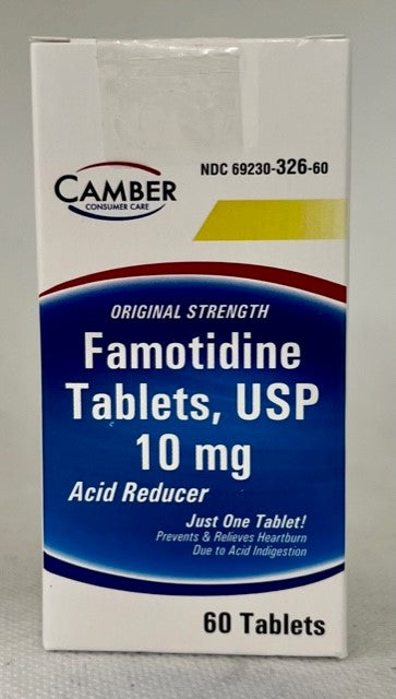FAMOTIDINE TAB 10 MG 60 (OTC) CAMBER