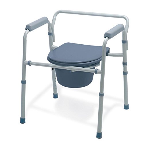 COMMODE 3 IN 1 STEEL 350 LB MEDLINE