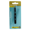 GS TWEEZERS STAINLESS STEEL SLANT TIP BLACK