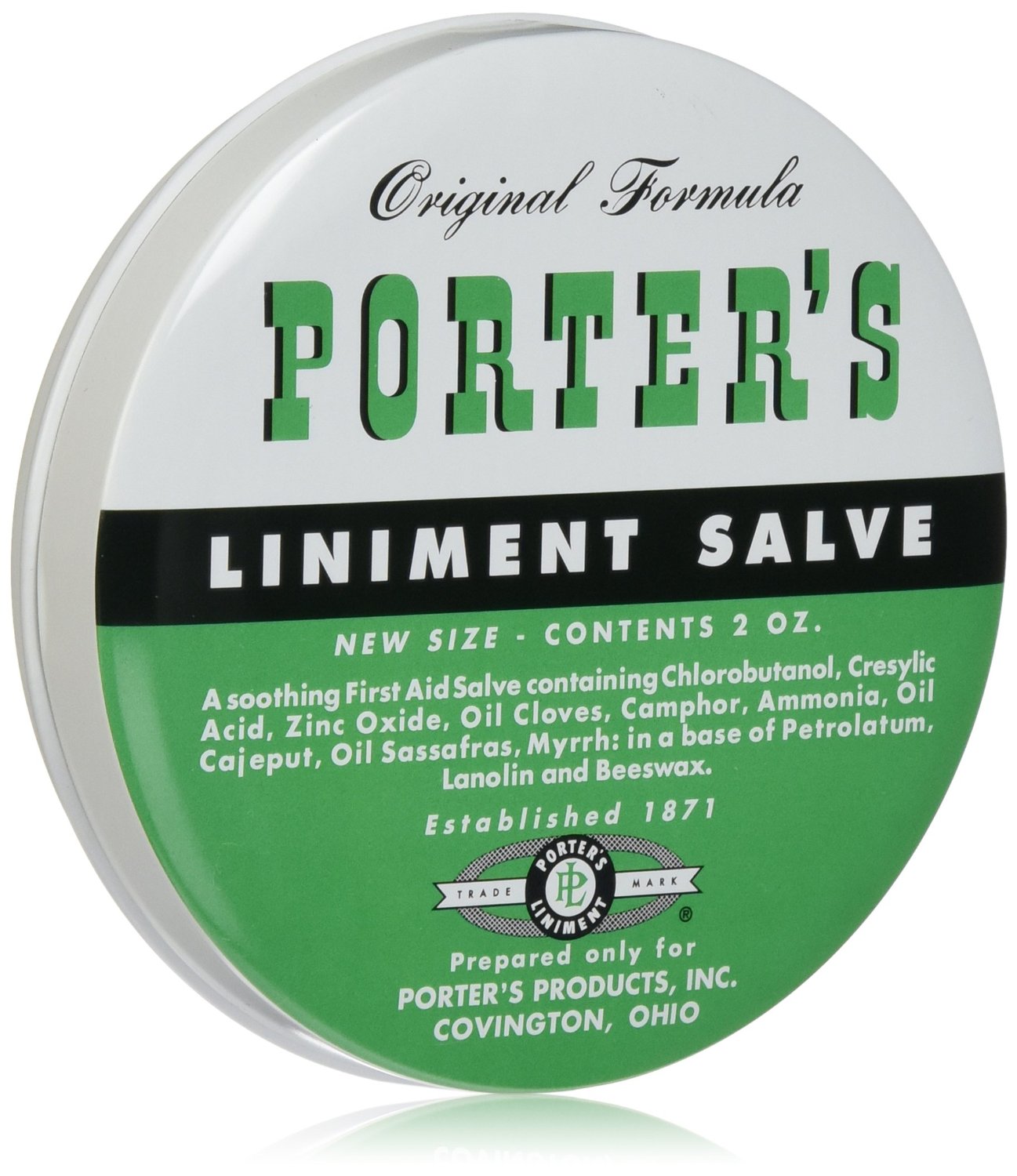 PORTER'S LINIMENT SALVE TIN 2 OZ