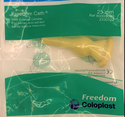 CATHETER MALE EXT FREEDOM 23MM EA