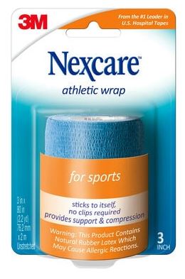 NEXCARE ATHLETIC WRAP SELF-ADH BLUE 3" X 5'