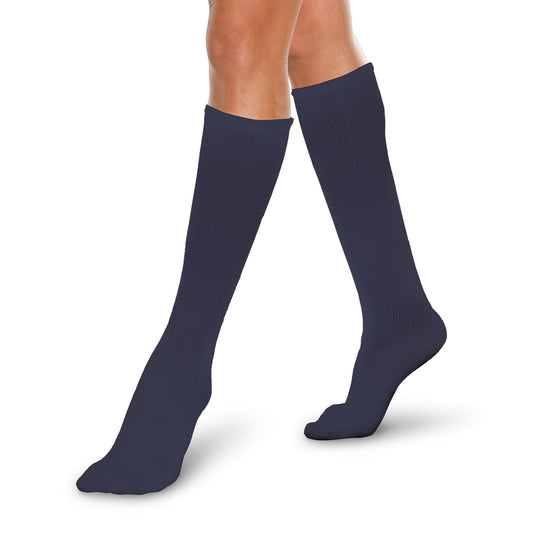 KNEE HIGH 15-20 CORE SPUN NAVY XL