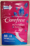 CAREFREE ACTI-FRESH P/LINERS XLONG UNSC 93