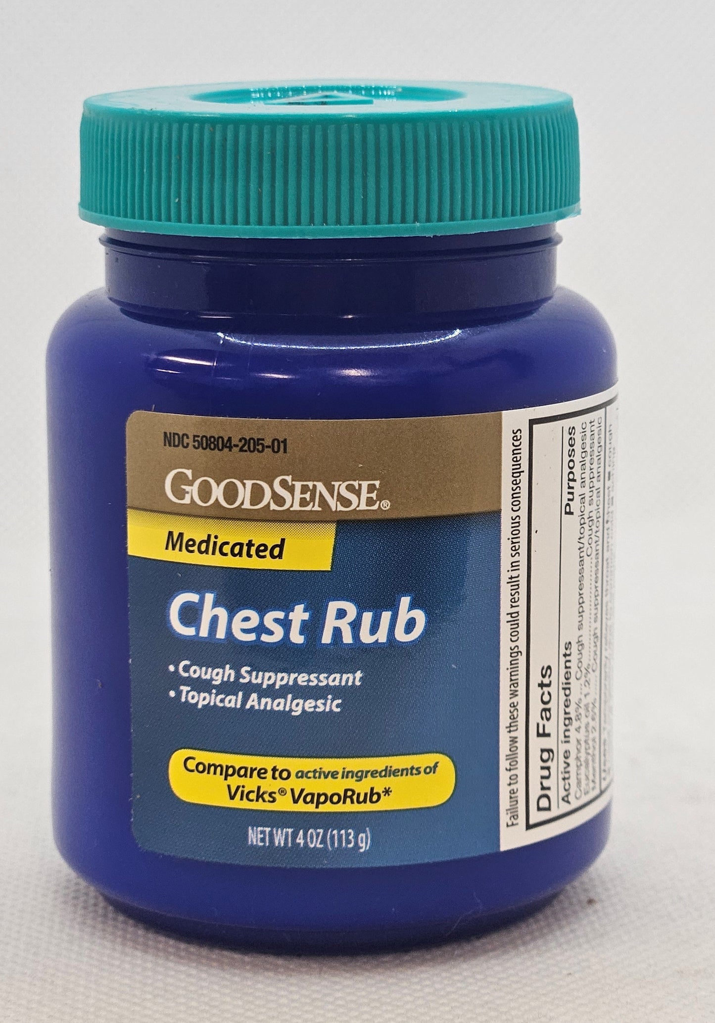 GS MEDICATED CHEST VAPOR RUB 4 OZ