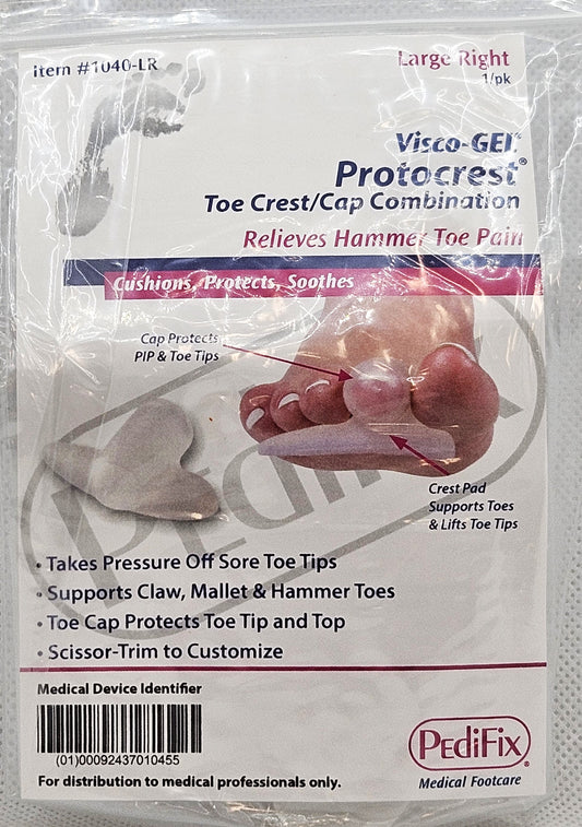 VISCO-GEL PROTOCREST TOE CREST/CAP CMB LG RT