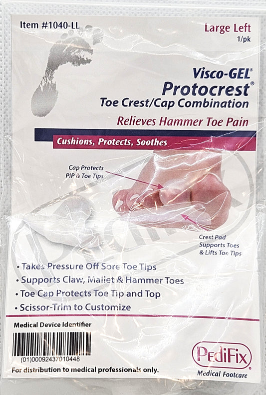 VISCO-GEL PROTOCREST TOE CREST/CAP CMB LG LF