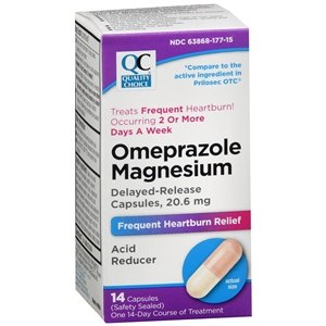 QC OMEPRAZOLE CAP 20.6 MG 14