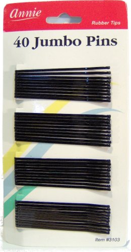 ANNIE ROLLER PINS BLACK 3" 40 #3103