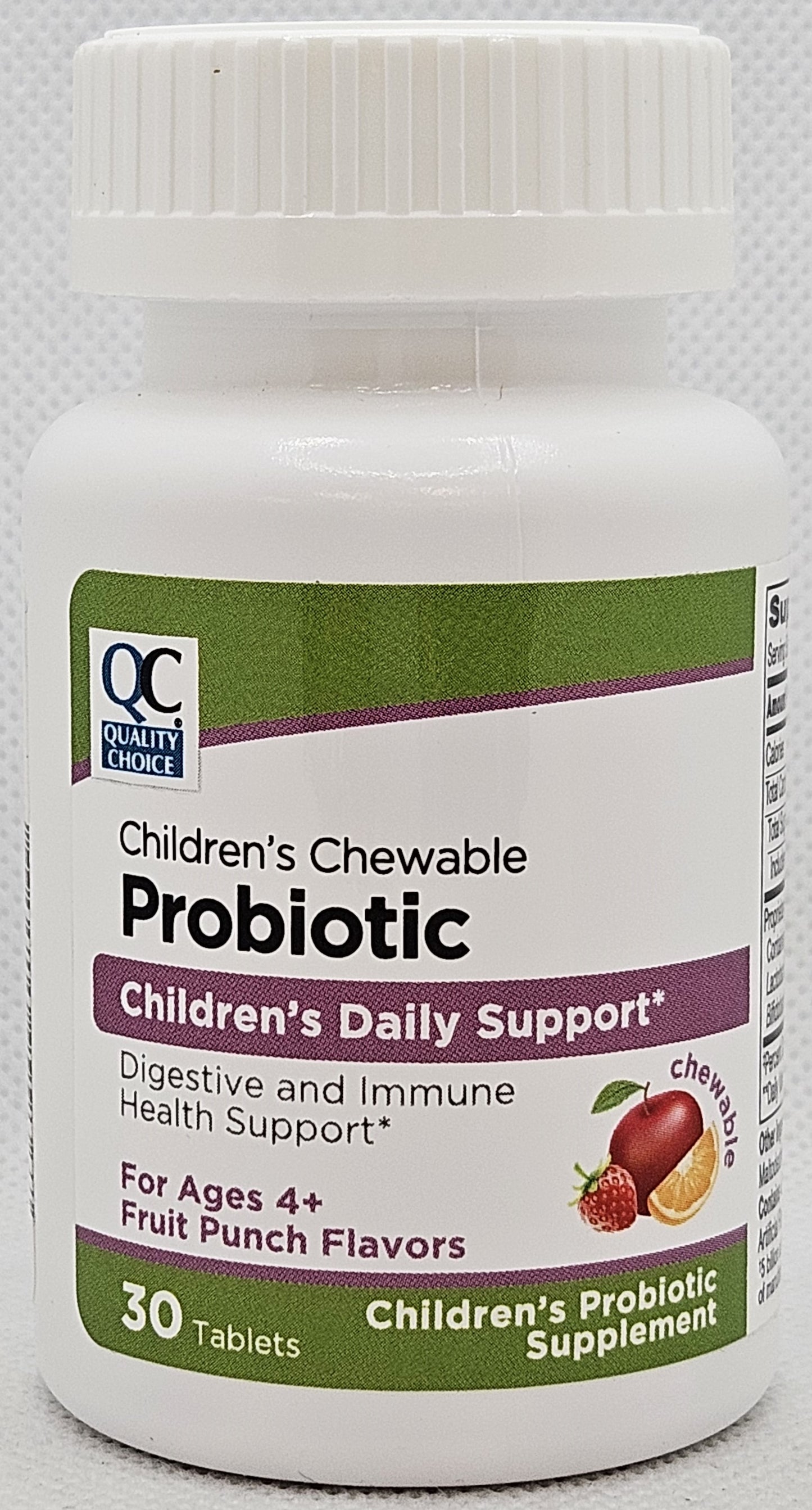 QC CHILDRENS PROBIOTIC CHEWABLE 30
