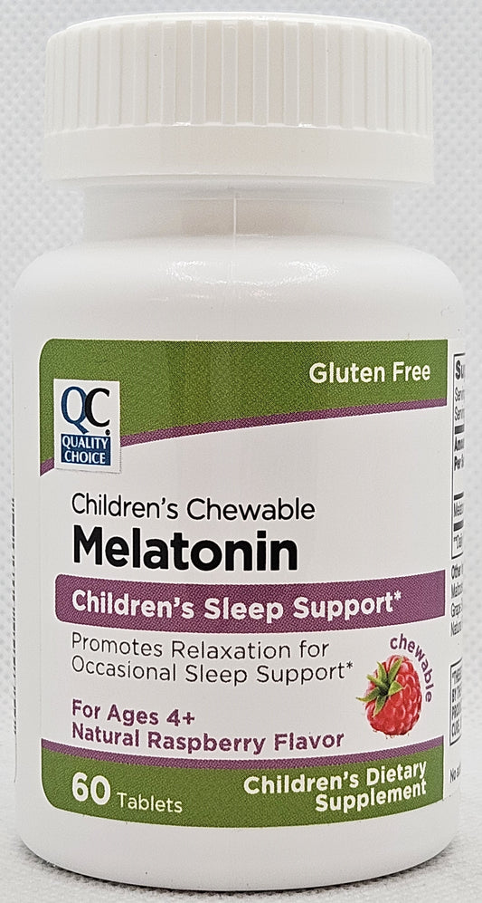 QC CHILDRENS MELATONIN CHEWABLE TAB 60