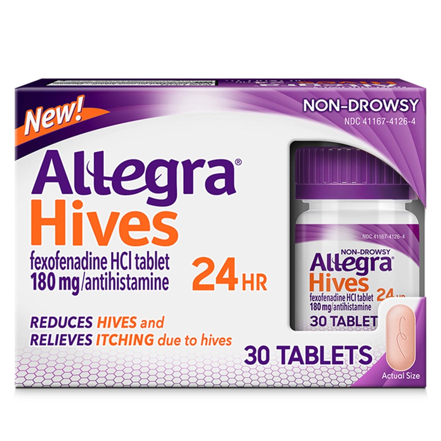 ALLEGRA ADULT HIVES TAB 180 MG 30 24HR