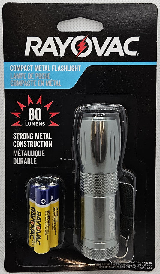 EVEREADY COMPACT METAL LED FLASHLIGHT 3 AAA