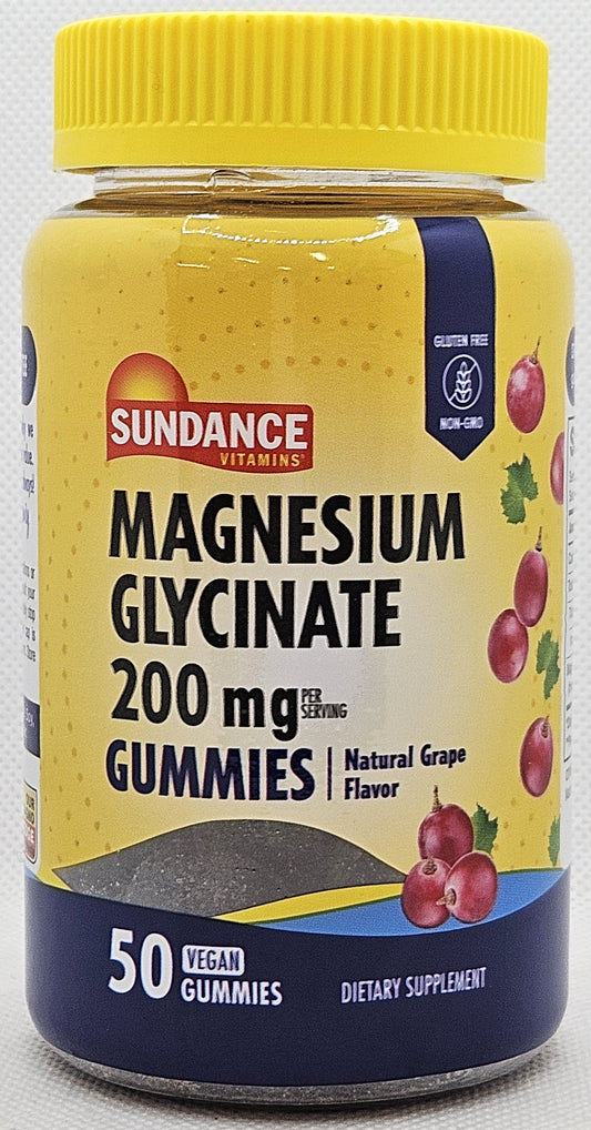 MAGNESIUM GLYCINATE 200 MG GUMMIES 50 SD