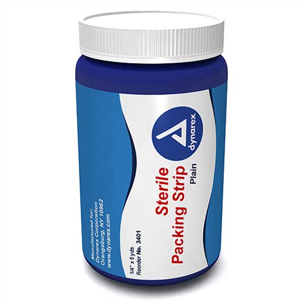 PACKING STRIPS STERILE 1/2" X 5 YDS