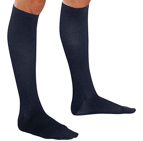 KNEE HIGH 20-30 MEN DRESS SOCK BLACK XL TF
