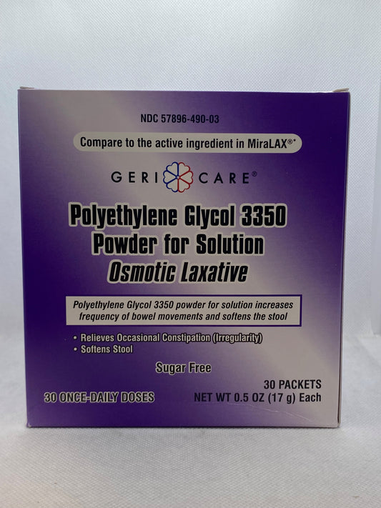 POLYETHYLENE GLYCOL PWD 17 GM 30 UD GERI-CARE
