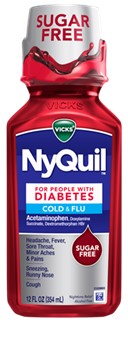 NYQUIL COLD & FLU LIQUID SF DIABETES 12 OZ