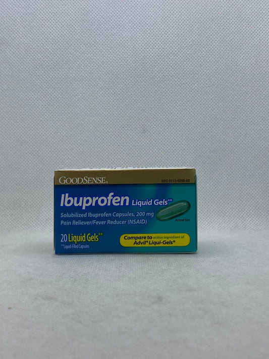GS IBUPROFEN LIQUID SOFTGEL 200 MG 20