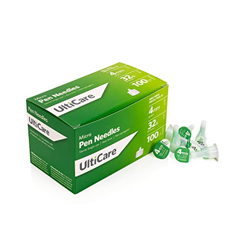 ULTICARE PEN NEEDLE 32G X 5/32" 4MM BX/100