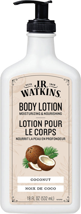 JR WATKINS BODY LOTION COCONUT 18 OZ