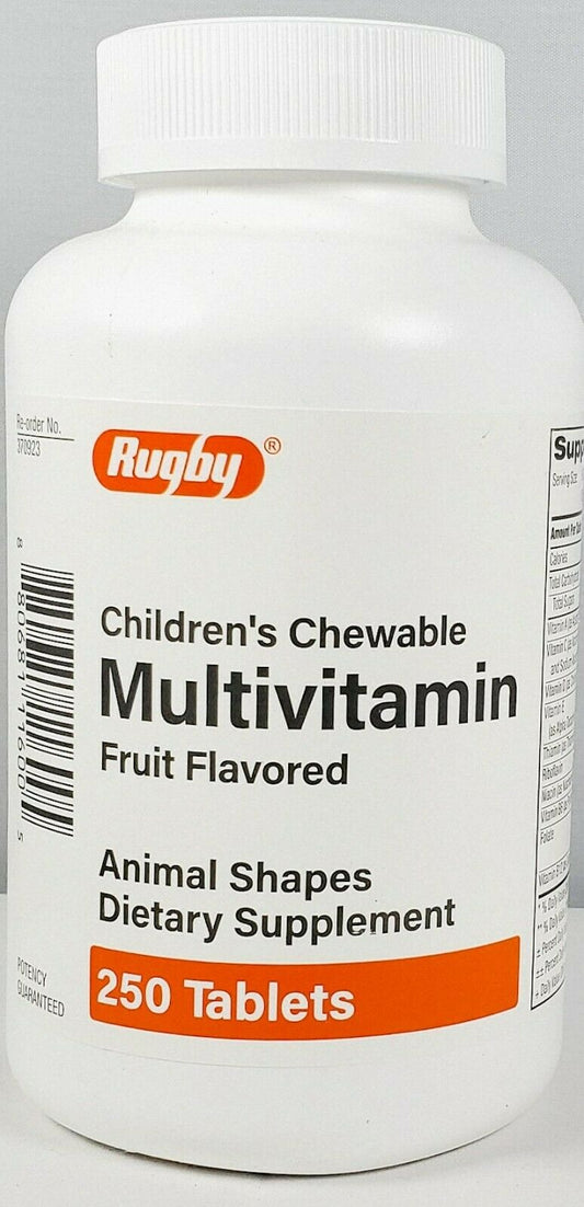 MULTIVITAMIN CHILDRENS CHEW TAB 250 RUGBY
