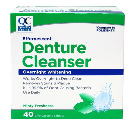 POLIDENT OVERNIGHT DENTUR CLEANSER TABLETS 30