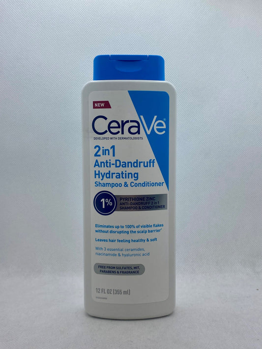 CERAVE ANTI-DANDRUFF 2N1 HYD SHAMP/COND 12 OZ