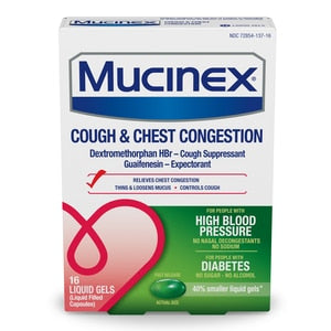 MUCINEX COUGH & CHEST CONGESTION HBP 16CT