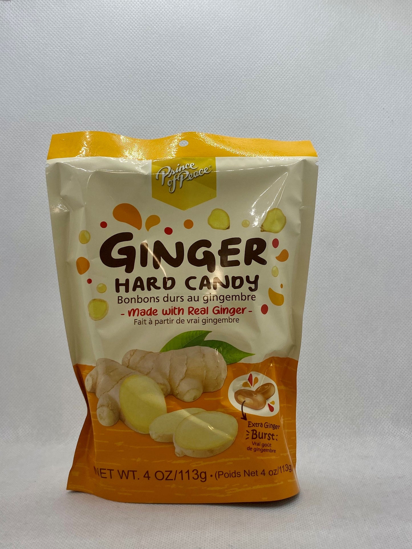 GINGER HARD CANDY ORIGINAL 4 OZ