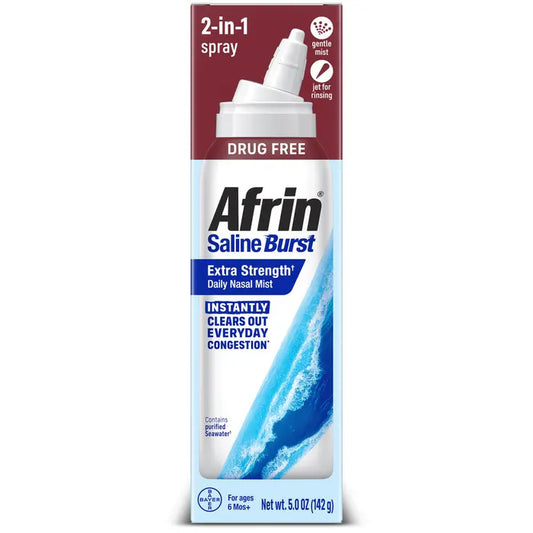 AFRIN SALINE BURST EXT STR DLY NASAL MIST 5OZ