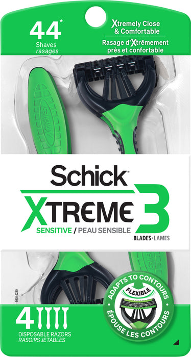 SCHICK EXTREME 3 MEN SENSITIVE 4