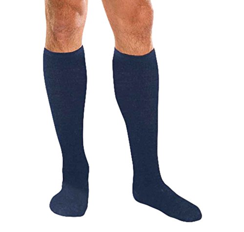 KNEE HIGH 15-20 TROUSER SOCK NAVY LG TF