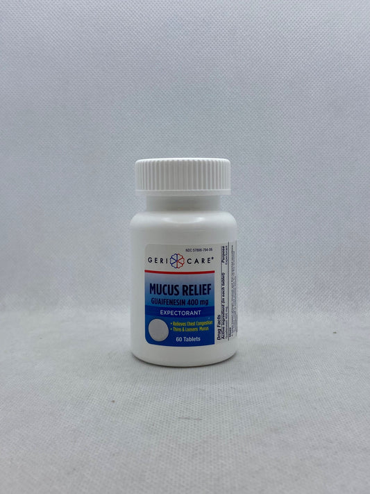 GUAIFENESIN TAB 400 MG 60 GERI-CARE