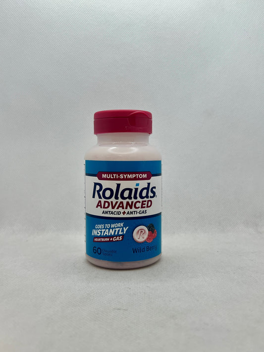 ROLAIDS ADVANCED CHEW TAB WILD BERRY 60