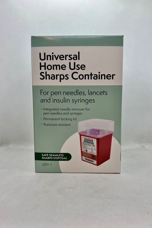 SHARPS COLLECTOR UNIVERSAL HOME 1.5 QT