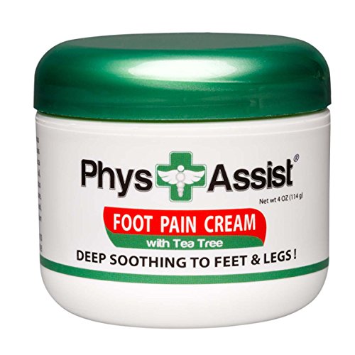 PHYSASSIST FOOT PAIN CREAM W/TEA TREE 4 OZ