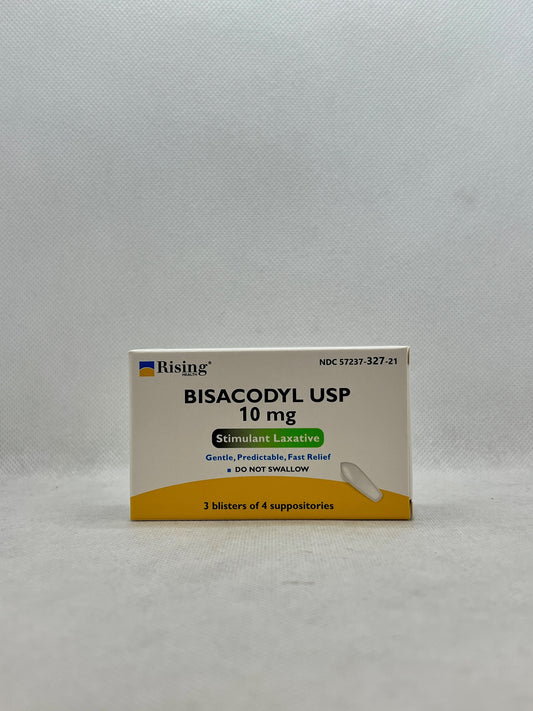 BISACODYL SUPPOSITORIES 10 MG 12 RISING