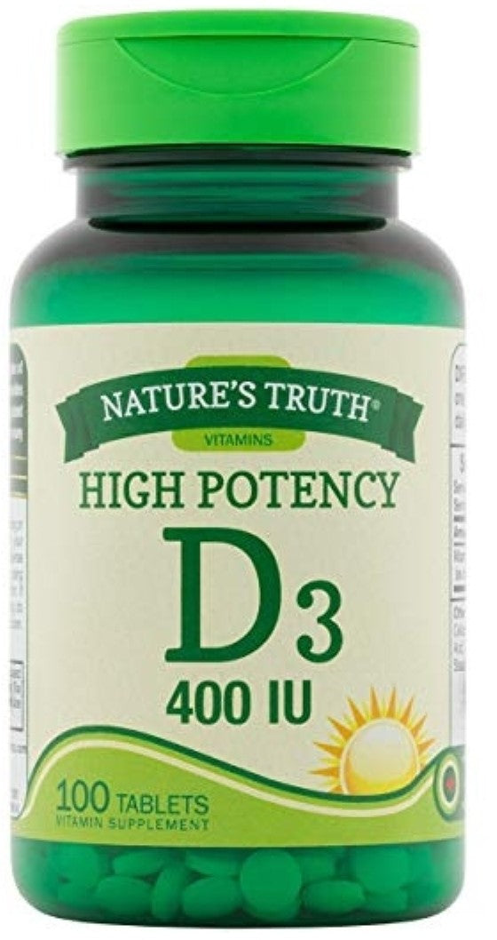 VITAMIN D3 TAB 400 IU 100 NT
