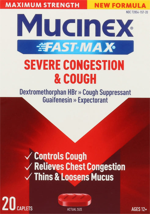 MUCINEX FAST-MAX SEVERE CONG & COUGH CPLT 20