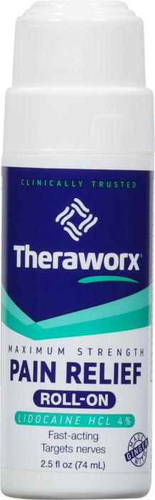 THERAWORX PAIN RLF RL-ON 2.5OZ + LIDOCAINE
