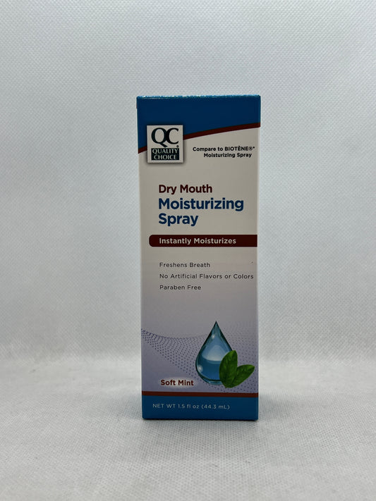 QC DRY MOUTH MOISTURIZING SPRAY MINT 1.5 OZ