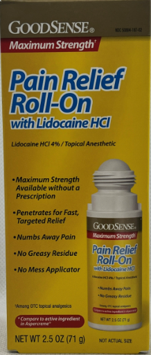 GS PAIN RELIEF ROLL-ON W/LIDOCAINE 2.5 OZ