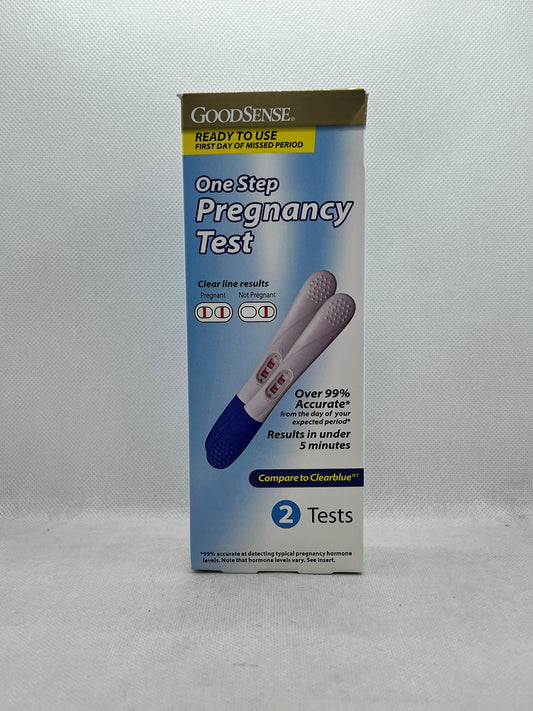 GS ONE STEP PREGNANCY TEST 2 CT