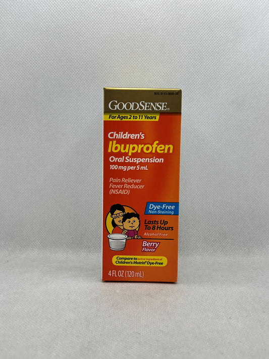GS CHILD IBUPROFEN 100 MG SUSP DF BERRY 4 OZ