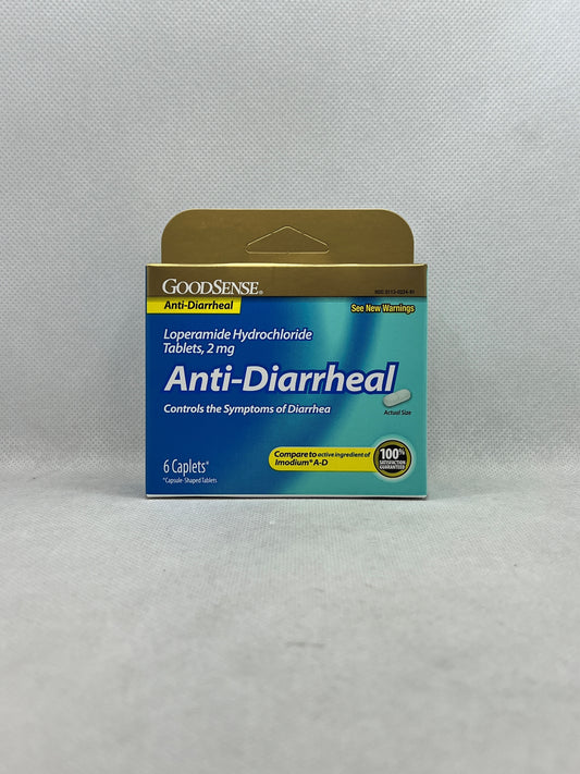 GS ANTI-DIARRHEAL LOPERAMIDE HCL CAPL 2 MG 6