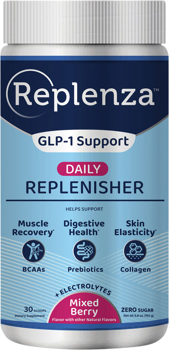 REPLENZA MIXED BERRY POWDER 6.8 OZ