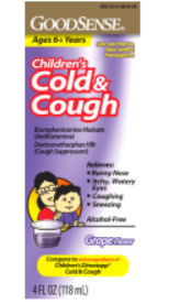 GS CHILDRENS COLD & COUGH GRAPE 4 OZ