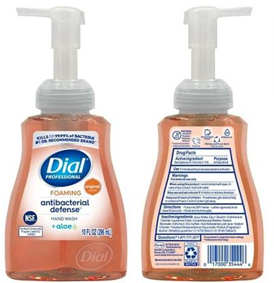 DIAL AB DEFENSE FOAM H/SOAP W/ALOE ORIG 10 OZ